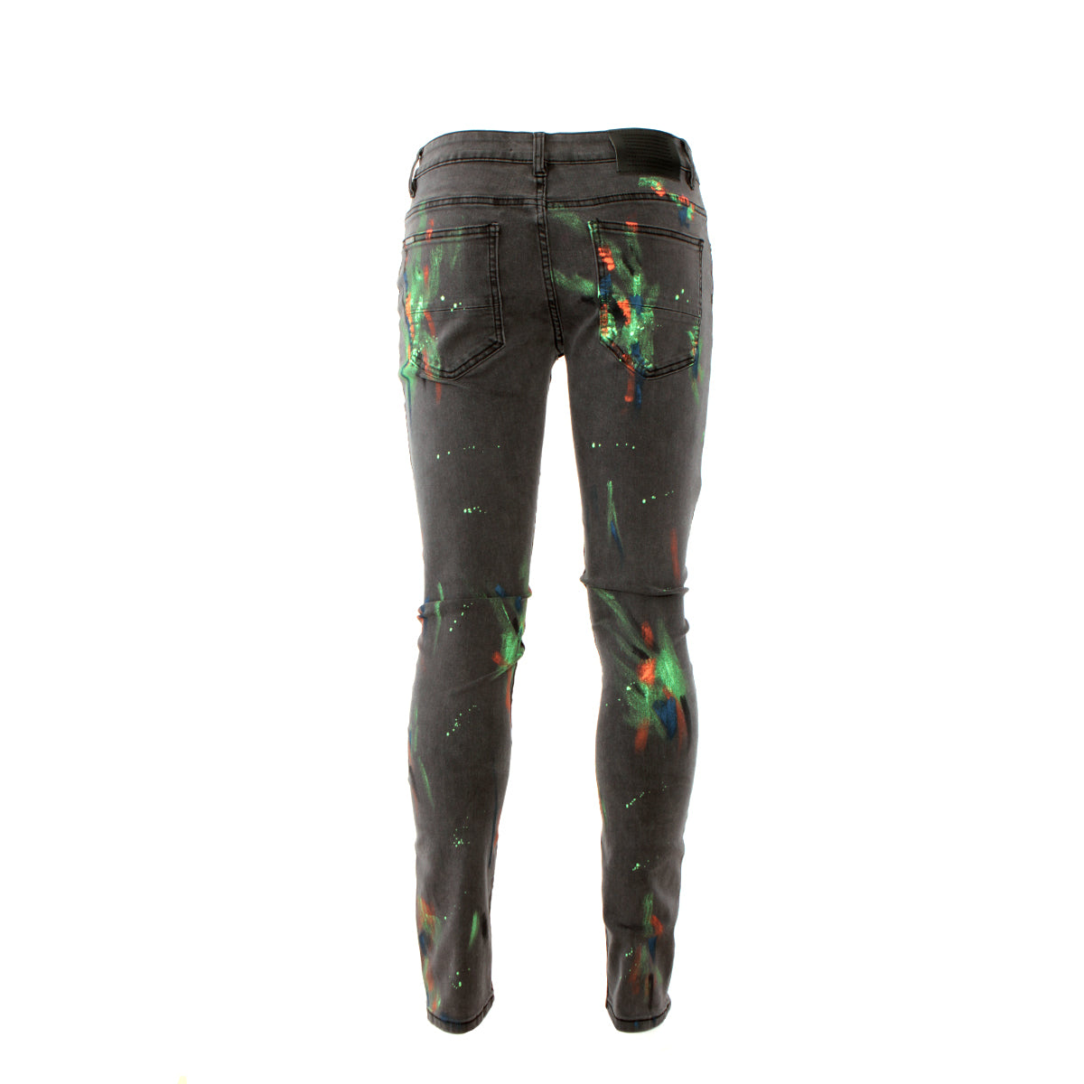Serenede Optical Aura Men's Skinny Jeans Black