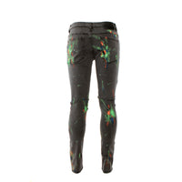Serenede Optical Aura Men's Skinny Jeans Black