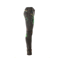 Serenede Optical Aura Men's Skinny Jeans Black