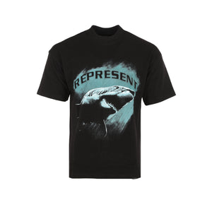 FW22 Represent Clo. Shark Men's Graphic Tee Jet Black