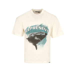 FW22 Represent Clo. Shark Men's Graphic Tee White