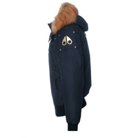 Moose Knuckles Little Rapids Men's Bomber Jacket Navy and Gold