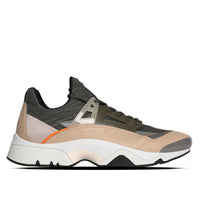 Kenzo Paris Sonic Lace Up Men's Designer Sneakers Dark Khaki