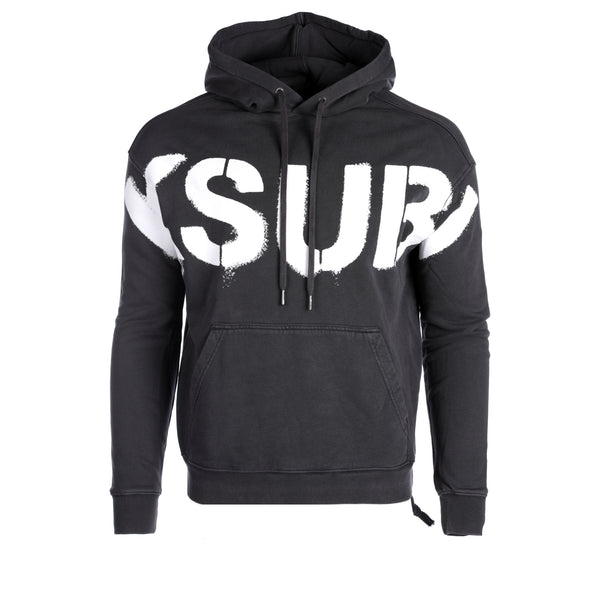 Ksubi Men's Stencil Biggie Hoodie Charcoal