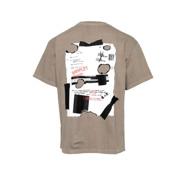 RtA Burned Doc Men's Oversized SS Tee Tan - SIZE Boutique 