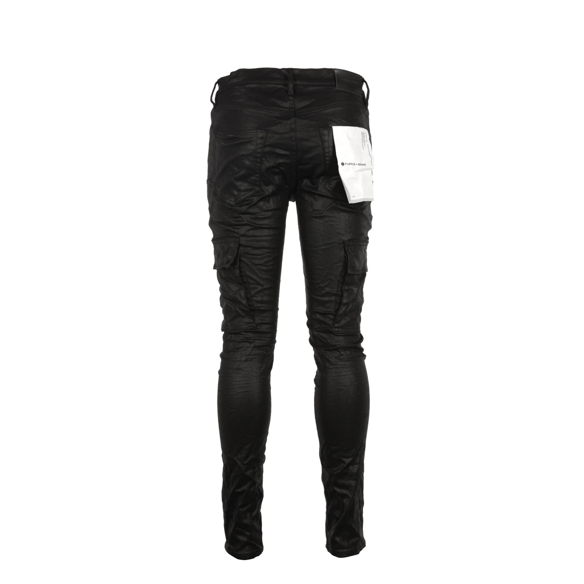 Purple Brand Denim P001 Black Tar Coated Cargo Men's Jeans