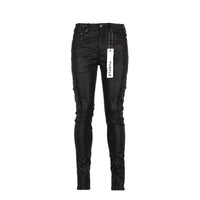 Purple Brand Denim P001 Black Tar Coated Cargo Men's Jeans