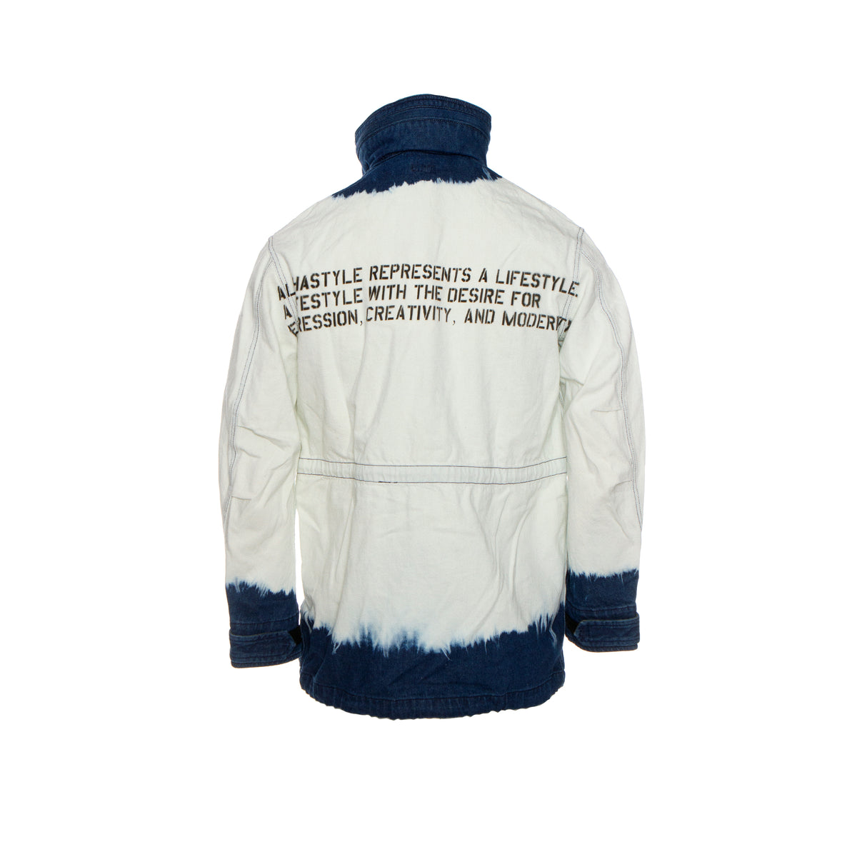 Alpha Style Falcon Washed Denim Commander Men's Jacket