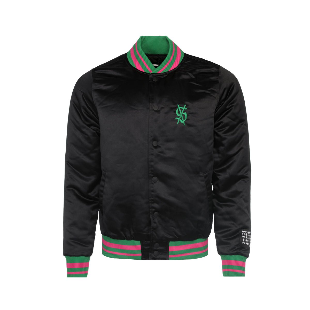 Ksubi Unwise Men's Varsity Bomber Jacket Black - SIZE Boutique