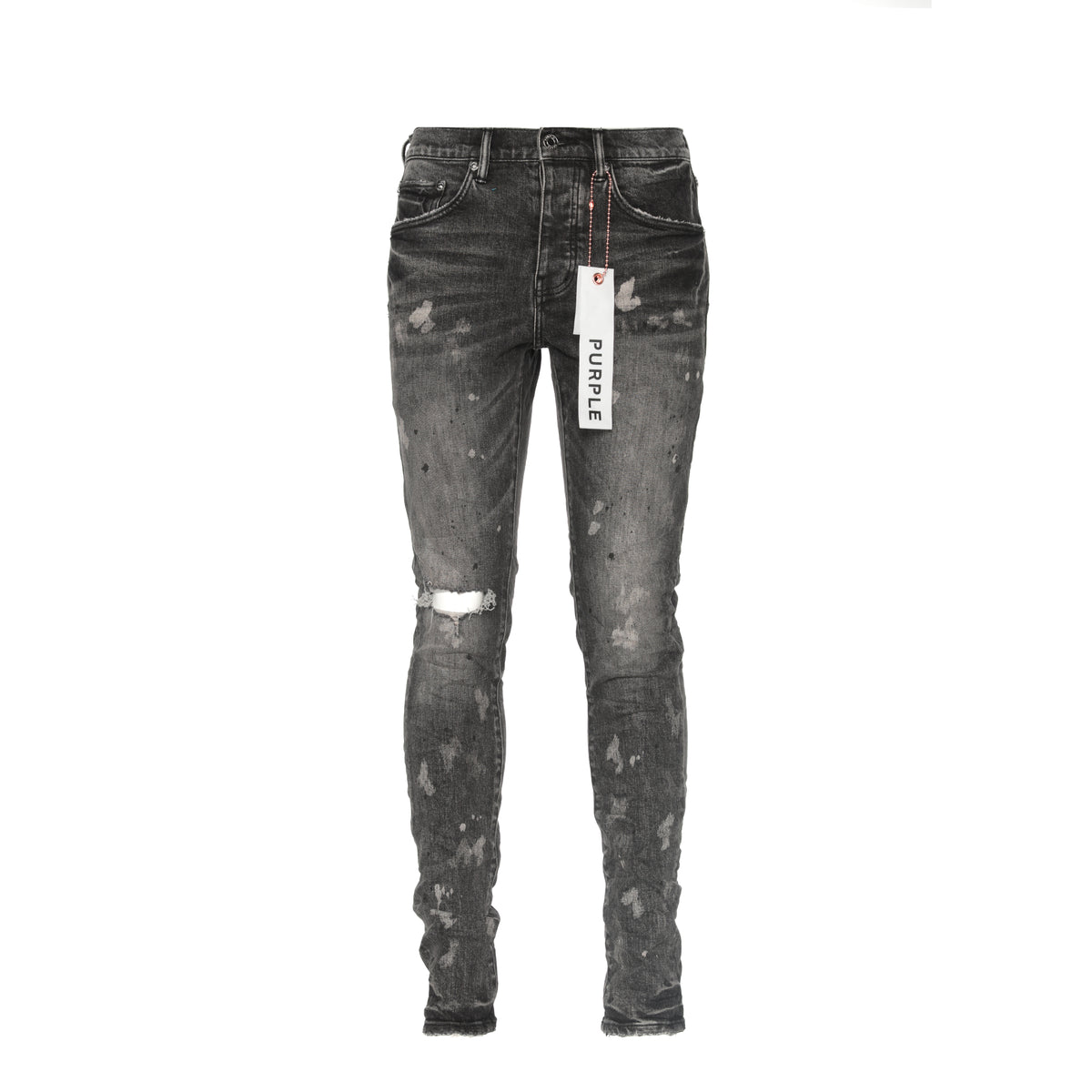  Purple Brand Vintage Black Acid Bleach Men's Jean