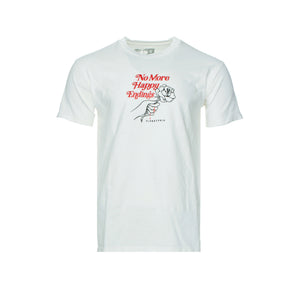 Rip N Repair No More Happy Endings Men's Graphic SS Tee white