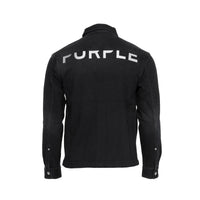 P033 Wordmark Black Beauty Men's Zip Up Jean Jacket - SIZE Boutique