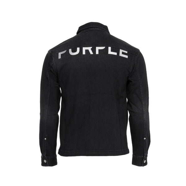 P033 Wordmark Black Beauty Men's Zip Up Jean Jacket - SIZE Boutique