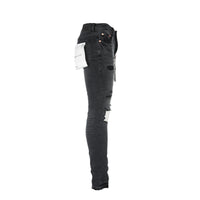 Purple Brand P001 Worn Black Distress Men's Jeans - SIZE Boutique