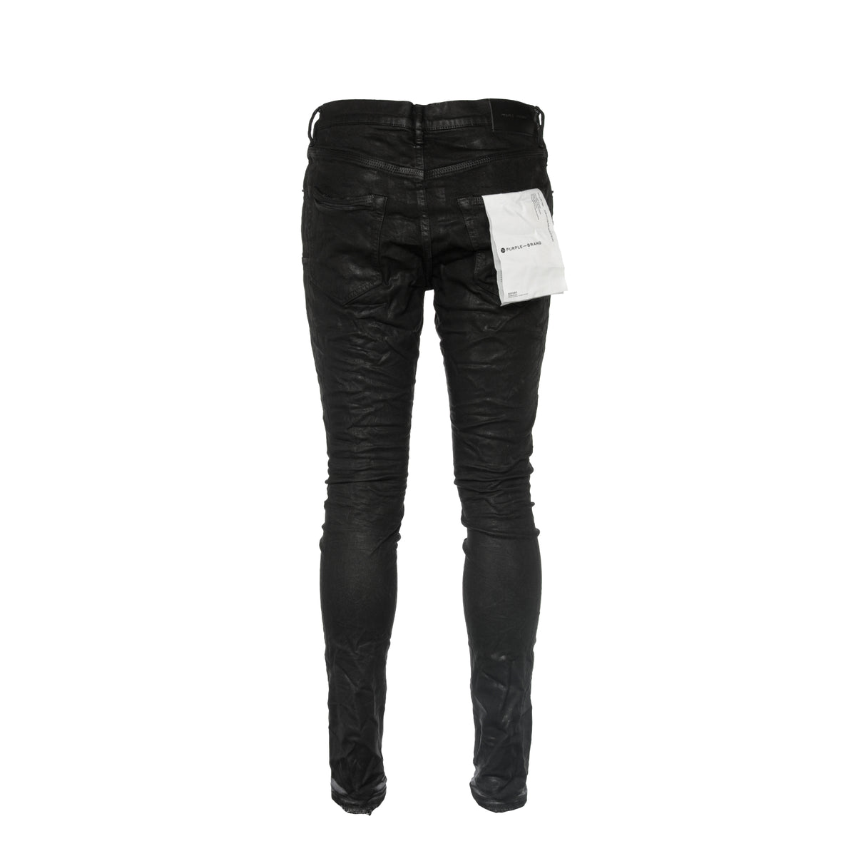 Purple Brand Worn Grey Black Coated Men's Skinny Jeans