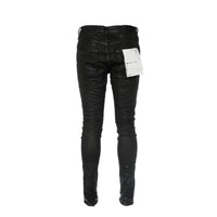 Purple Brand Worn Grey Black Coated Men's Skinny Jeans