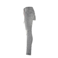Purple Brand P001 Worn Grey Paint Blowout Jean