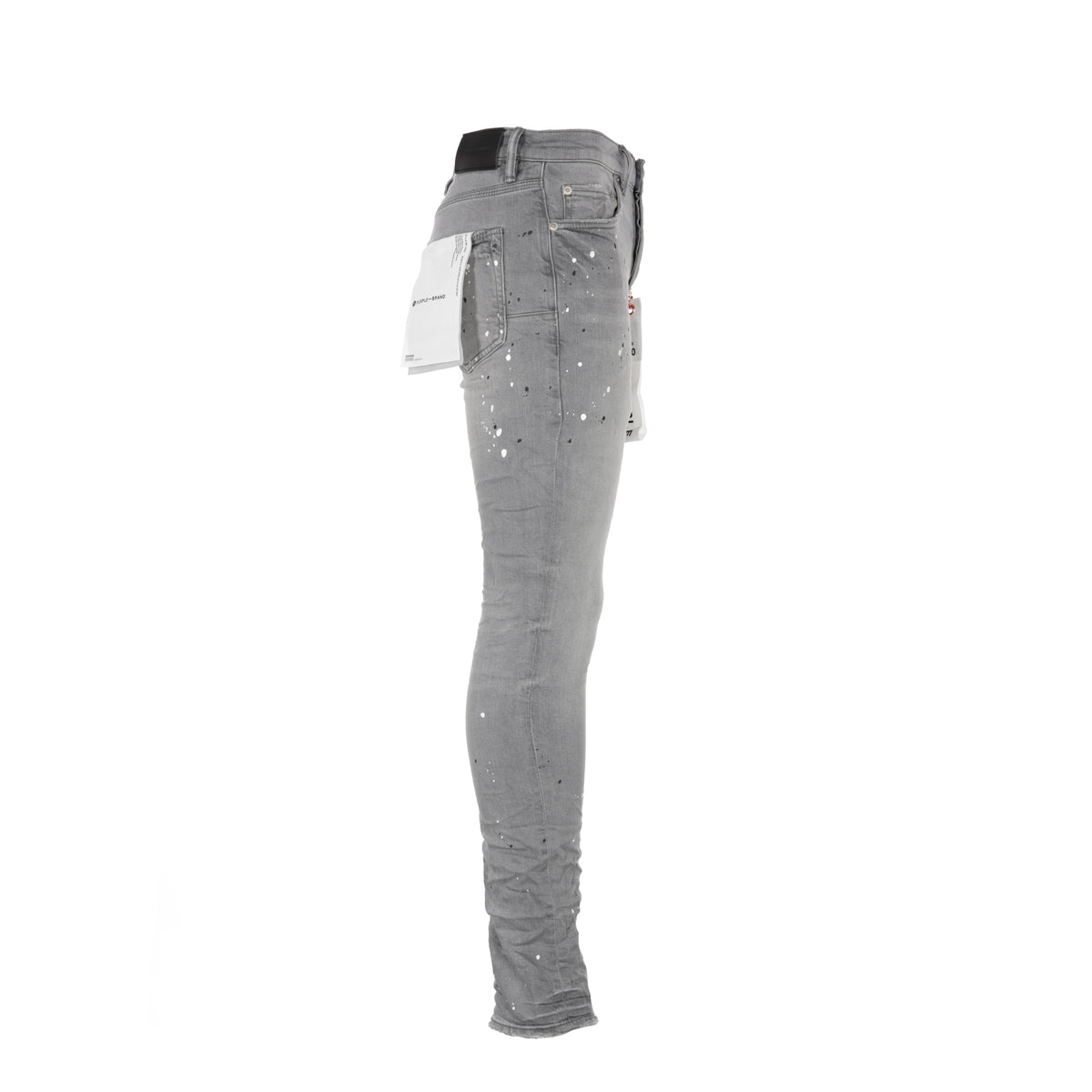Purple Brand P001 Worn Grey Paint Blowout Jean