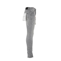 Purple Brand P001 Worn Grey Paint Blowout Jean