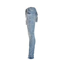 Purple Brand P001 - Worn Light Indigo Destroy Men's Jeans