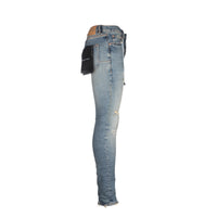 Purple Brand P001 LE Worn Light Indigo Blowout Mens Designer Jean